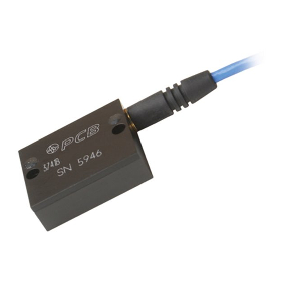 PCB Piezotronics 3741B1250G Installation And Operating Manual