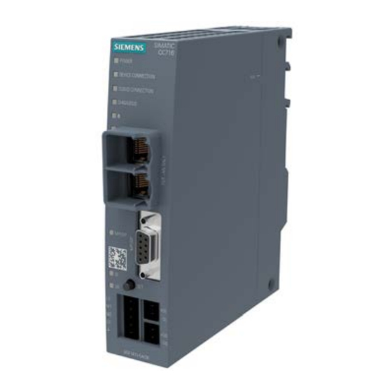 Siemens SIMATIC CloudConnect CC7 Series Operating Instructions Manual