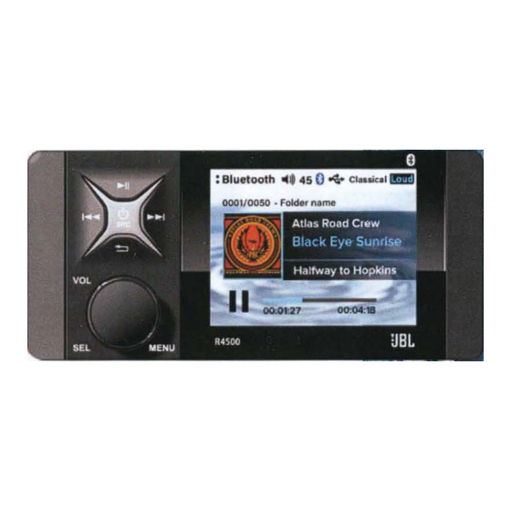 Harman JBL-R4500 Operation Manual For User
