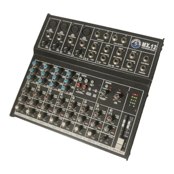 Topp Music Gear MX Series User Manual
