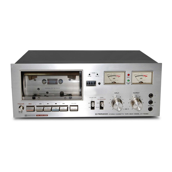 Pioneer CT-F6060 Service Manual