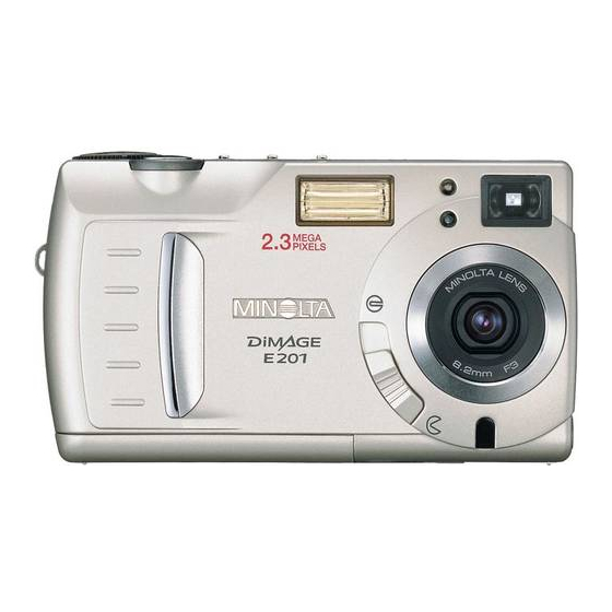 Minolta DIMAGE E201 Instruction Manual