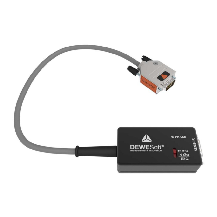 DEWESOFT DSI - LVDT Technical Reference Manual