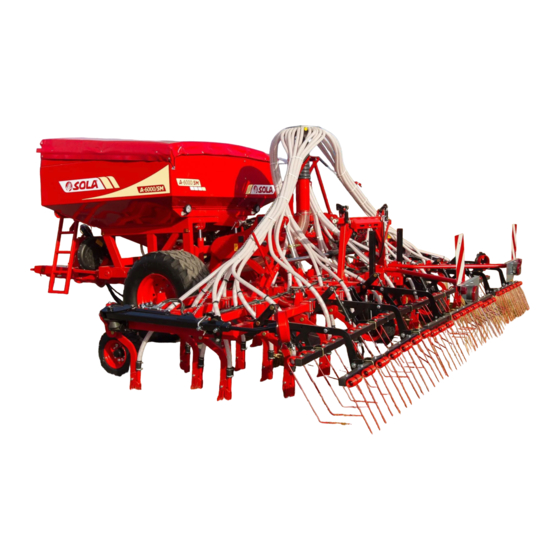 User Manuals: Sola A-6000 SM Pneumatic Seed Drill