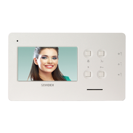 Videx 6400 Series Quick Manual