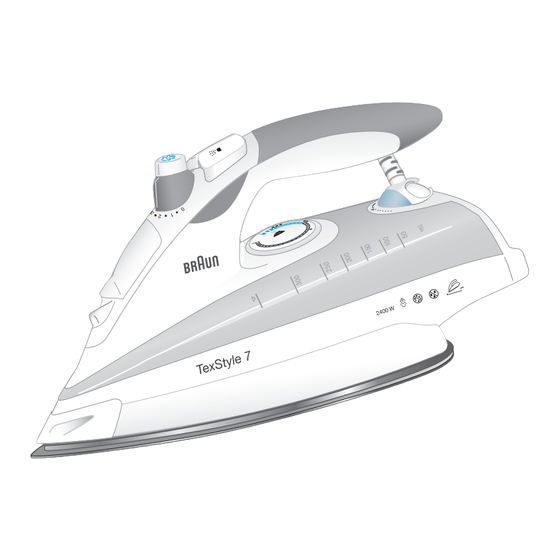 Braun TexStyle 7 780 Steam Iron Parts Manuals