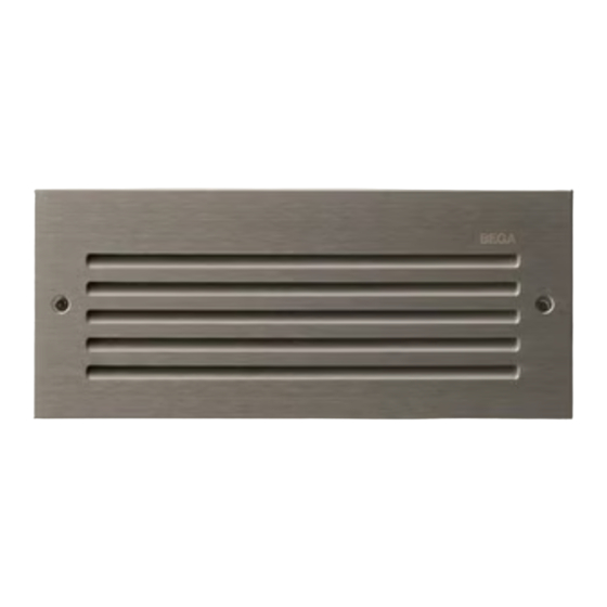 BEGA 33 160 Series Instructions For Use