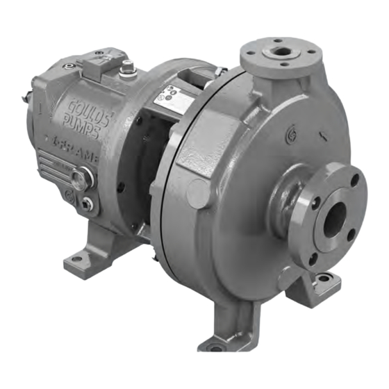 ITT GOULDS PUMPS LF 3196 i-FRAME Installation, Operation And Maintenance Manual