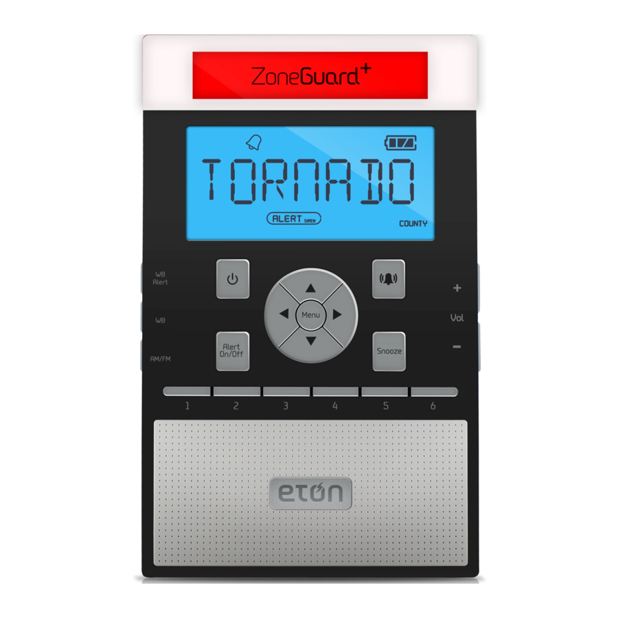 Eton ZoneGuard+ Weather Radio Manual