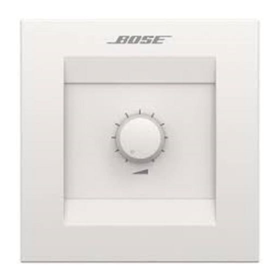 Bose Volume Control User Interface Installation Manual