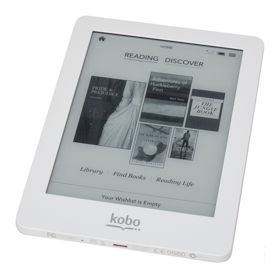 KOBO GLO USER MANUAL Pdf Download ManualsLib