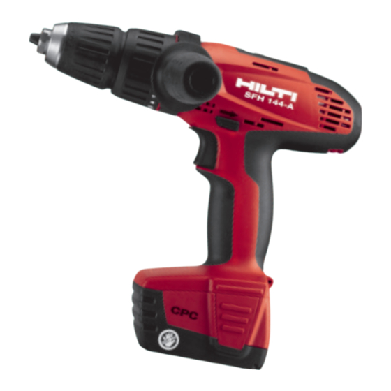 Hilti SF 144-A Operating Instructions Manual