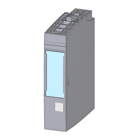 Siemens SIMATIC ET 200SP Manual