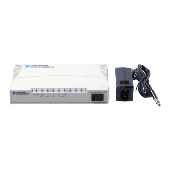 National Instruments GPIB-ENET/100 Getting Started