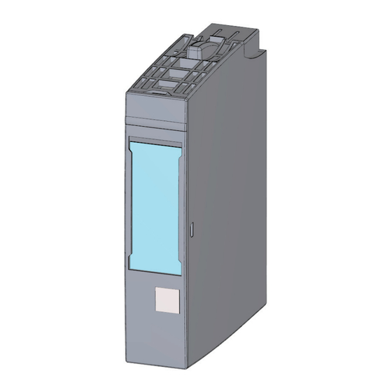 Siemens SIMATIC ET 200SP Manual