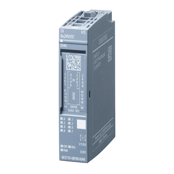 Siemens SIMATIC ET 200SP Manual