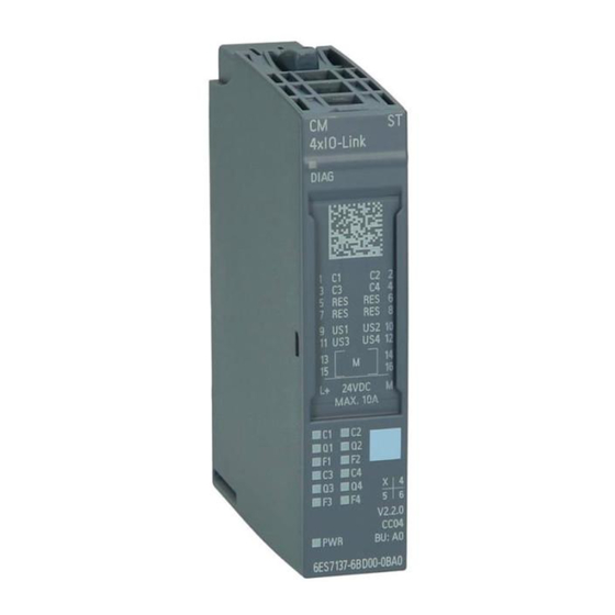 Siemens SIMATIC ET 200SP Manual