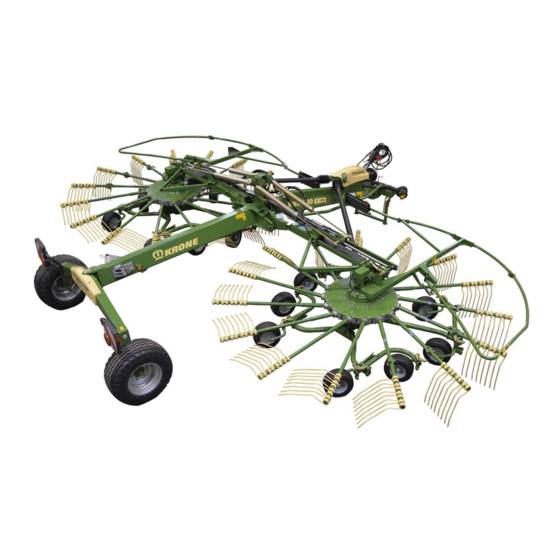 Krone Swadro TC 1000 Operating Instructions Manual