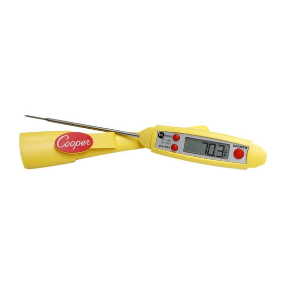 Cooper Atkins DPP800W Instructions