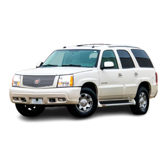Cadillac 2005 Escalade Personalization Manual