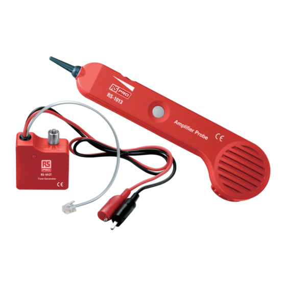 RS PRO RS-1013 Instruction Manual