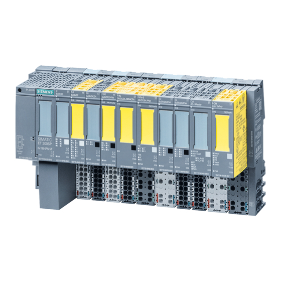 Siemens SIMATIC ET 200SP Equipment Manual