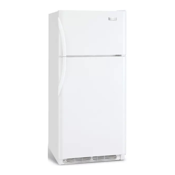 Frigidaire FRT21HS6JW - 20.5 cu. Ft. Top-Freezer Refrigerator Manuals