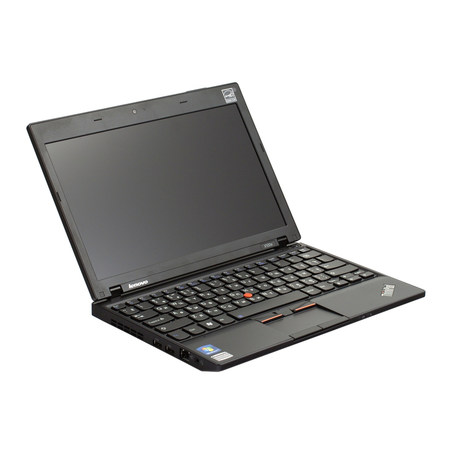 Lenovo ThinkPad X100e Setup Manual