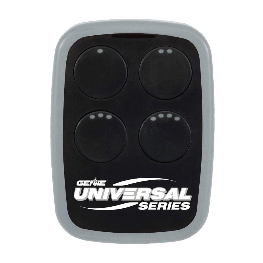 Genie UNIVERSAL REMOTE Instructions