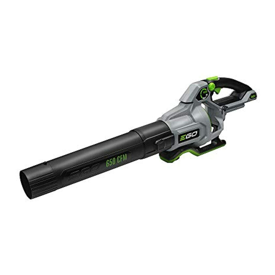 EGO LB6500 Operator's Manual