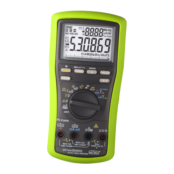 Elma Instruments BM869s Manual