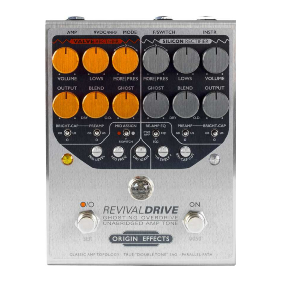 Origin Effects RevivalDRIVE User Manual