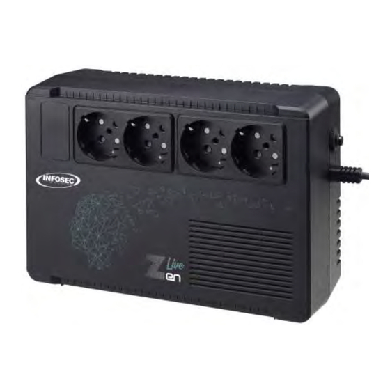 INFOSEC UPS SYSTEM Zen Live 650 VA User Manual