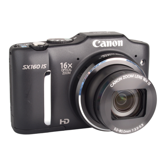 Canon PowerShot SX160 IS Black User Manual