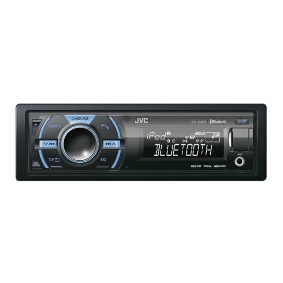 JVC KD-X50BT Installation Manual