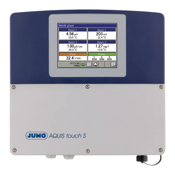 JUMO AQUIS touch S 202581 Analysis Device Manuals