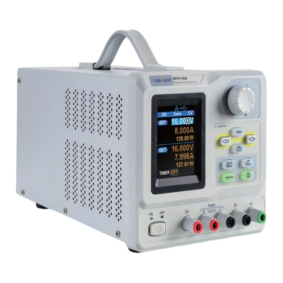 User Manuals: SIGLENT SPD1305X DC Power Supply
