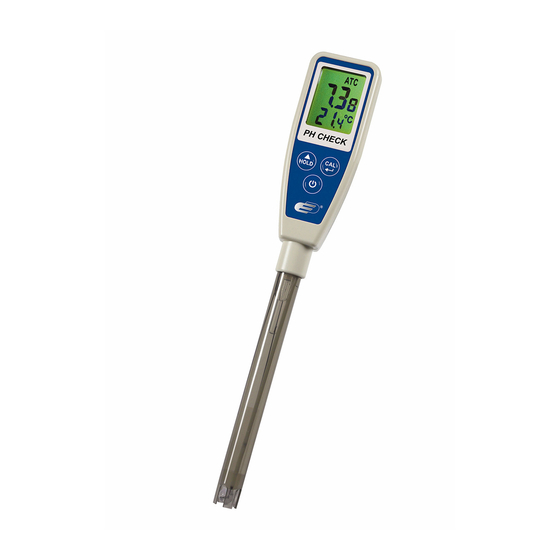 Dostmann Electronic PH CHECK 5040-0301 Operating	 Instruction