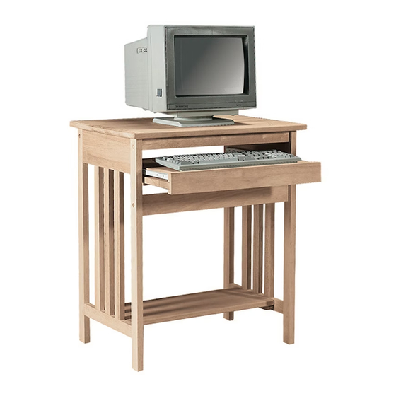 John Thomas MISSION COMPUTER STAND 273 Assembly Instructions