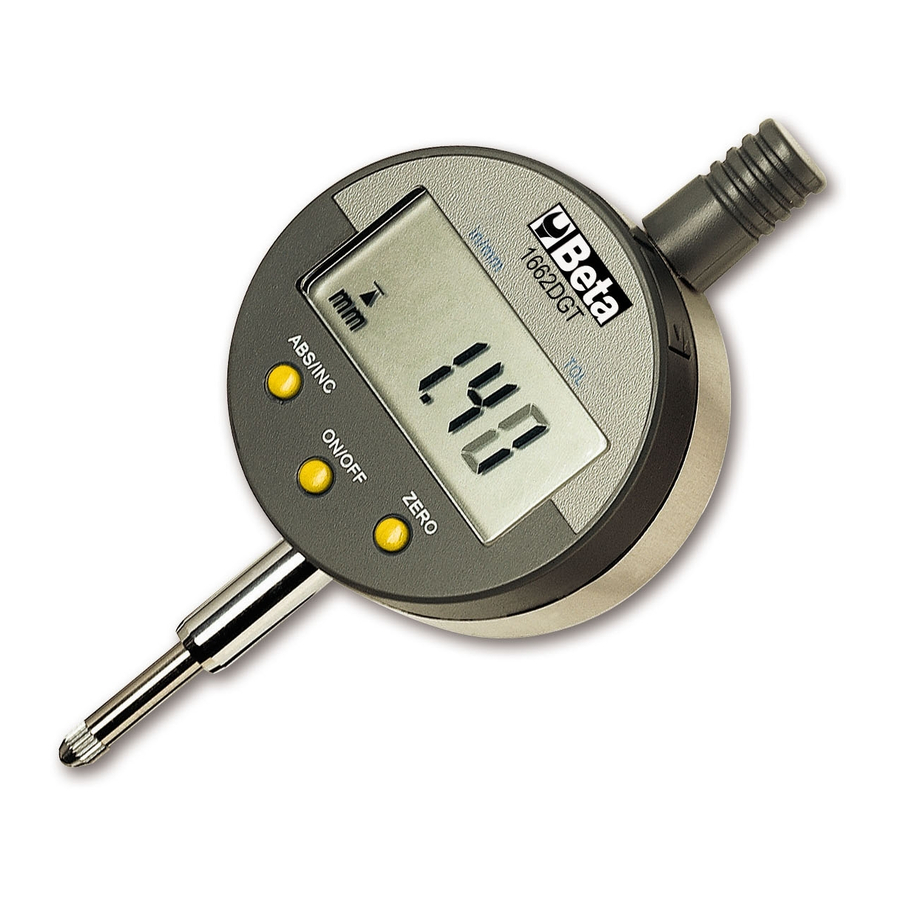 Beta 1662DGT Instructions For Use