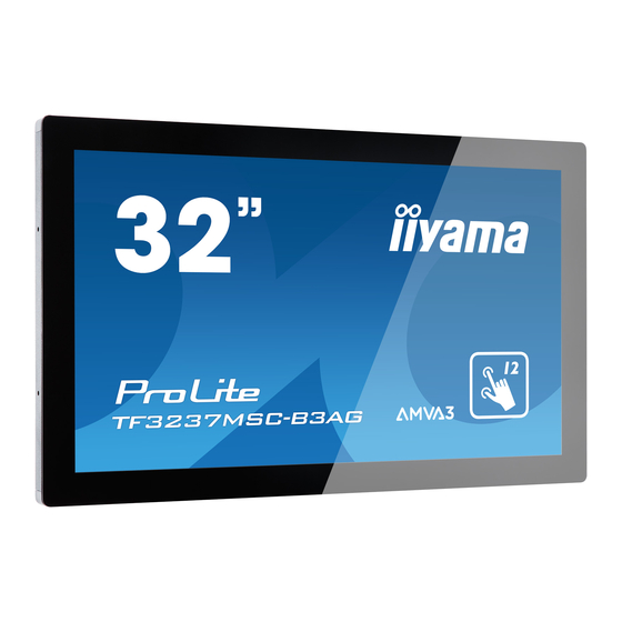 Iiyama ProLite TF3237MSC Manuals