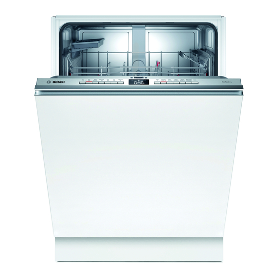 Bosch SBV6ZAX03N Built-in Dishwasher Manuals