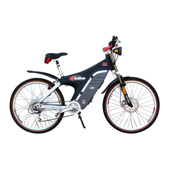 EV Global Motors E-Bike 24V Service Manual