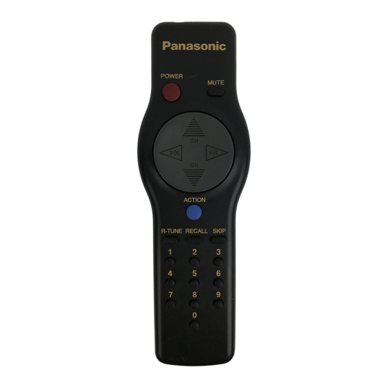 Panasonic CT2584VY - MONITOR Manuals