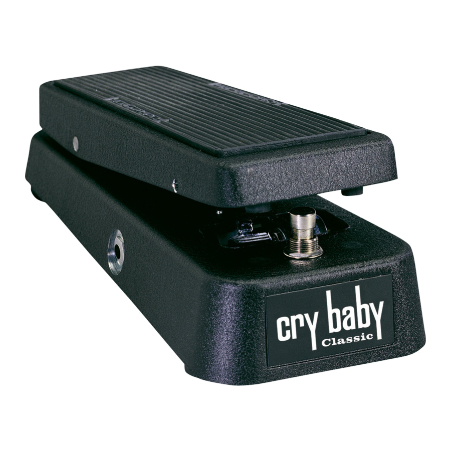 Dunlop Cry baby GCB95F - CLASSIC WAH WAH Series Music Pedal Manual