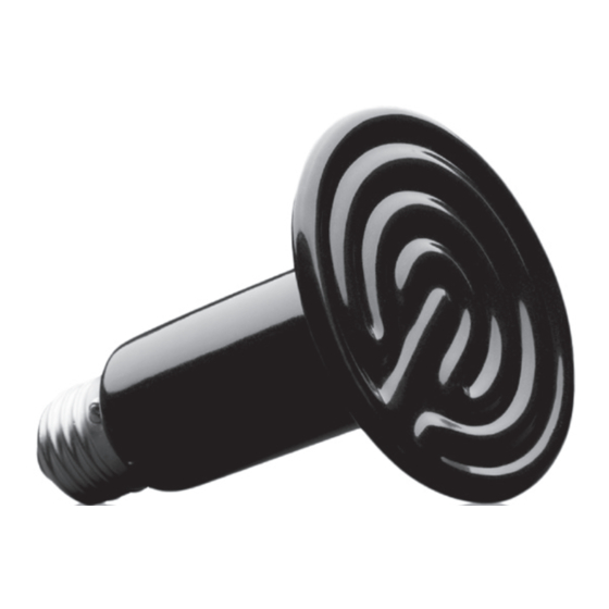 User Manuals: Hagen Exo Terra PT2044 Ceramic Heater