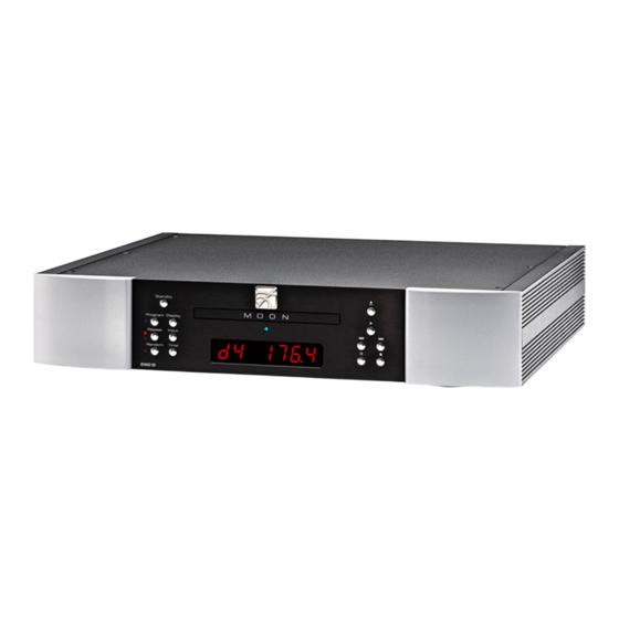 Simaudio MOON 260D Owner's Manual