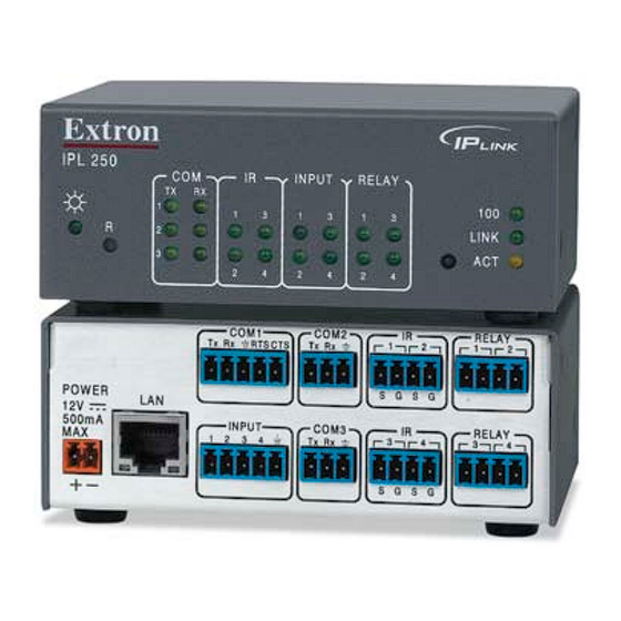 Extron electronics IP Link IPL 250 Reference Manual