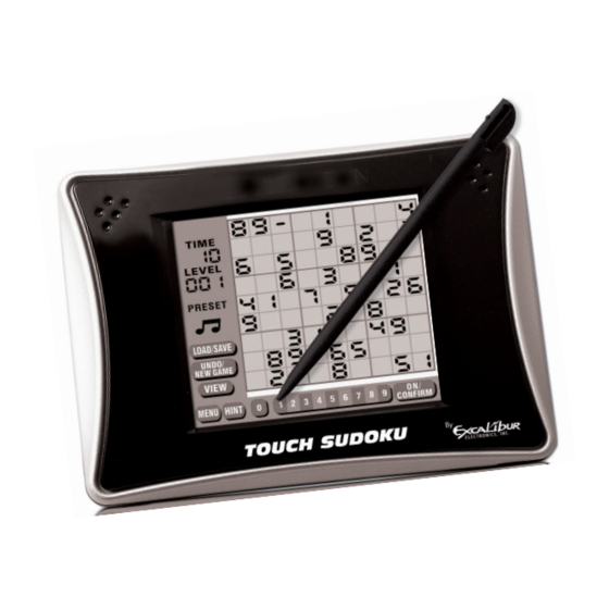 Excalibur Touch SuDoku 453 User Manual