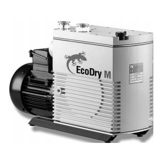 LEYBOLD EcoDry - M Series Operating Instructions Manual